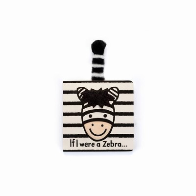 Jellycat If I were a Zebra Board Books USA | 63108JFQV